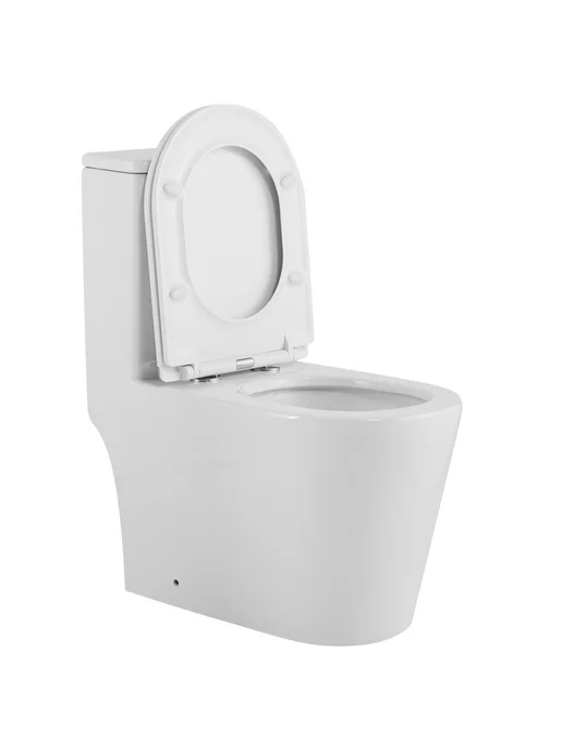 Azario Унитаз напольный безободковый с бачком Nimbus AZ-6080-AP, белый, фото 6