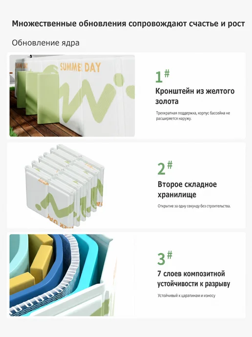 Бассейн каркасный, 260х165 см, 681 л, 260x165 см, 681 л, фото 5