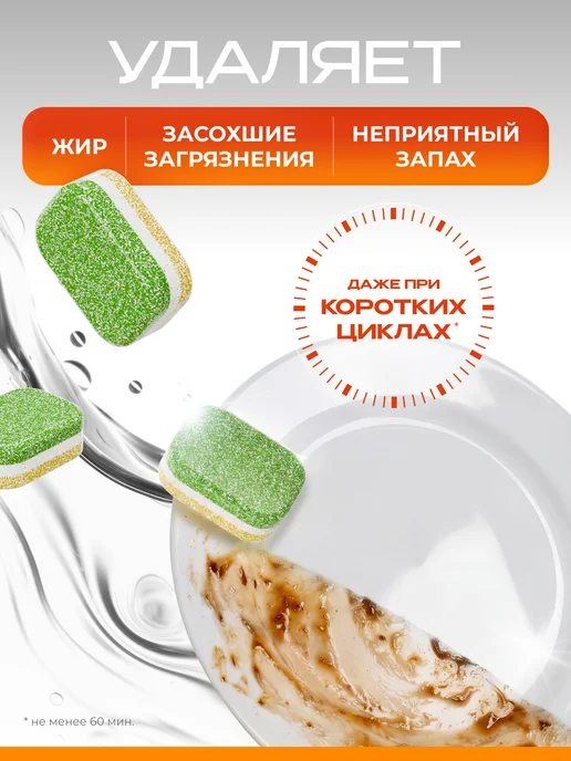SYNERGETIC Таблетки для посудомоечной машины, 100 шт, 200 шт, фото 2