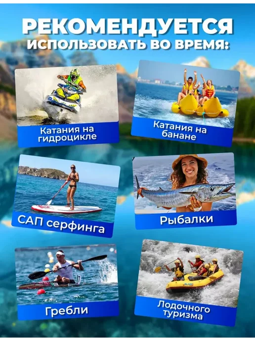 Жилет спасательный для рыбалки и отдыха универсальный, зеленый, фото 8