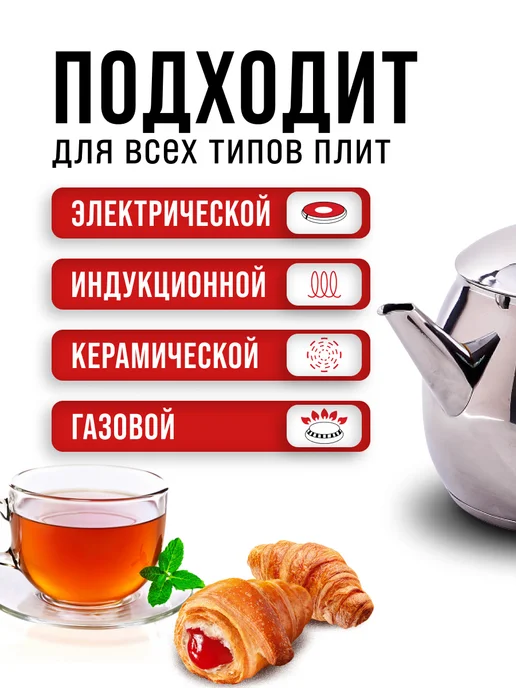Чайник металлический 2 л - фото 5