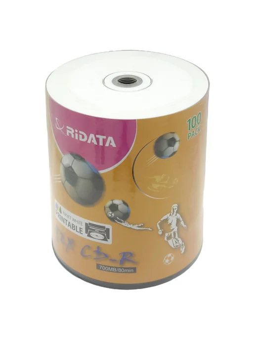 RIDATA Диск CD-R 50 штук в плёнке, 700MB, 52x, 100 шт, фото 7