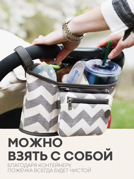 Силиконовая ложка для прикорма с футляром, голубой, фото 6