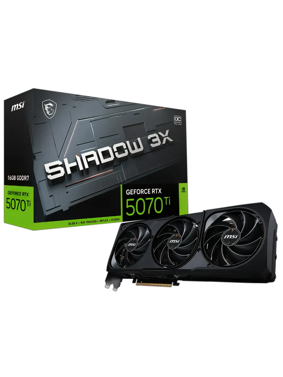 MSI Видеокарта GeForce RTX 5070 Ti SHADOW 3X OC, 16 ГБ