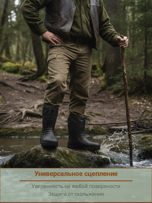 SezamFoot Резиновые сапоги, черный, фото 2