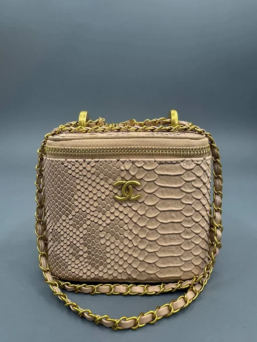 Chanel Шанель сумка клатч, бежевый, фото 5