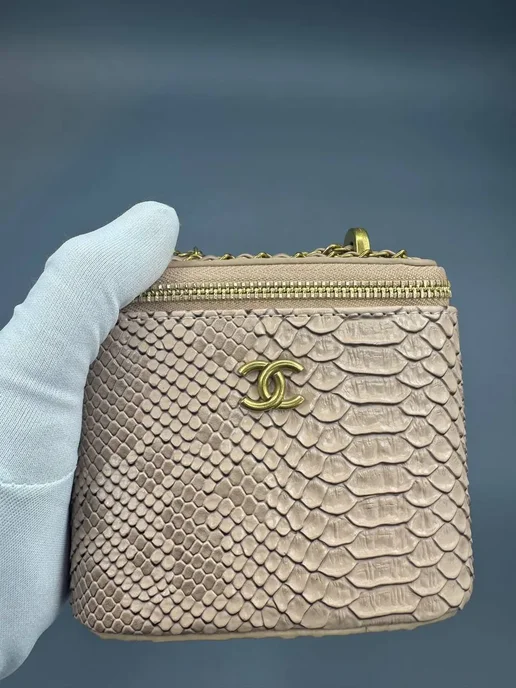 Chanel Шанель сумка клатч, бежевый, фото 6