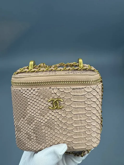 Chanel Шанель сумка клатч, бежевый, фото 8