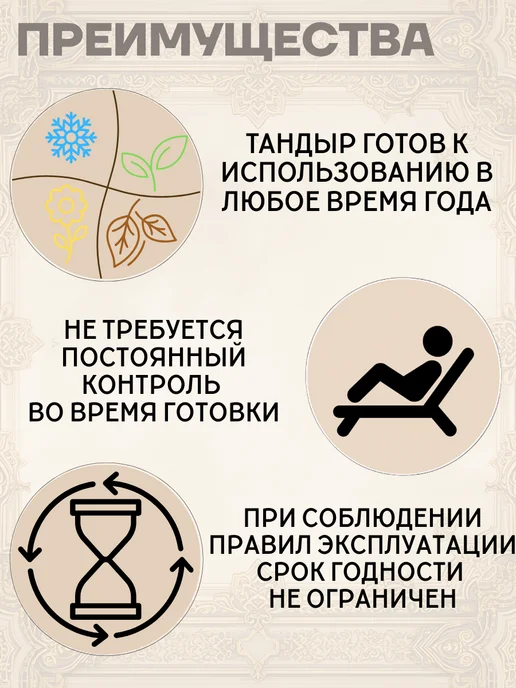 Гончар Кубани Тандыр для дачи большой глиняный Шах полный комплект, вариант, фото 6