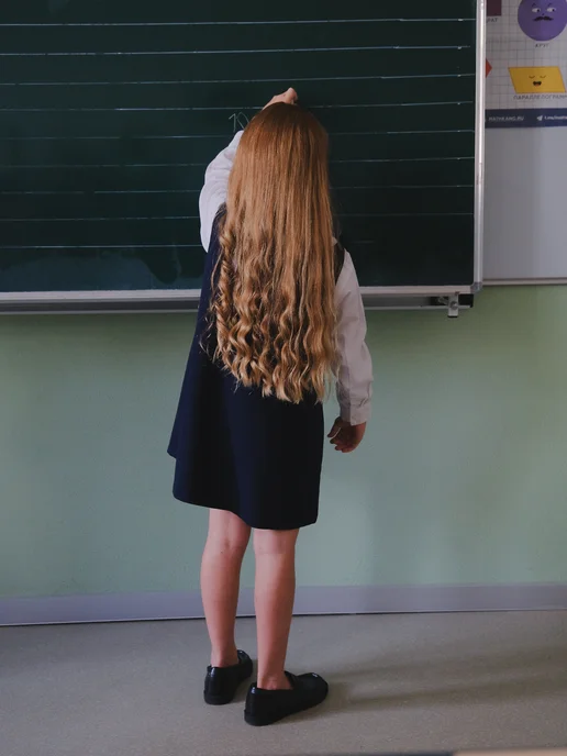 OZITI KIDS Сарафан школьный для девочки синий, синий, фото 7