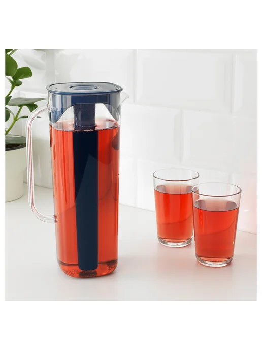 IKEA MOPPA Кувшин с крышкой ИКЕА, 1.7 л (20354081), 1,7 л, фото 3