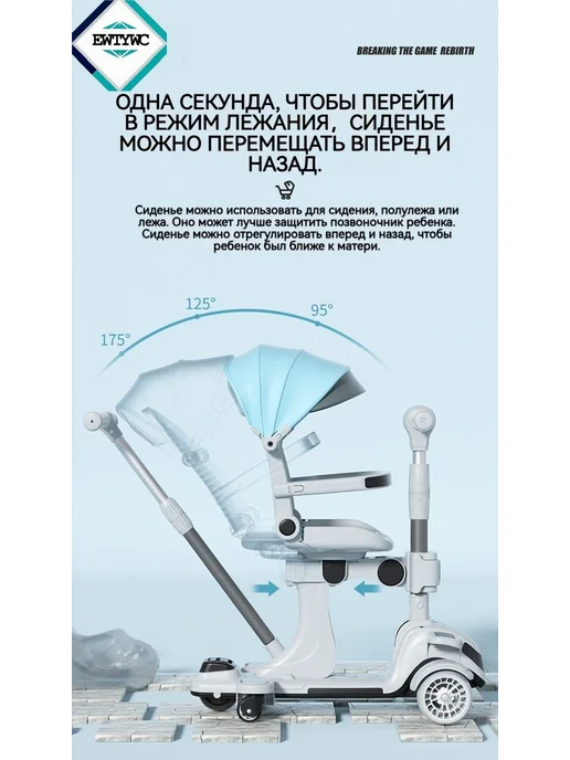 Коляска прогулочная, вариант, фото 6
