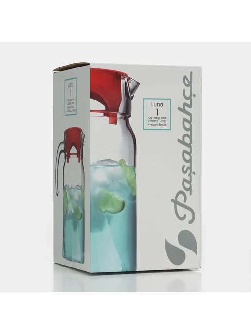 Pasabahce Стеклянный кувшин с крышкой Light blue 1,7 л, 1,7 л, фото 7