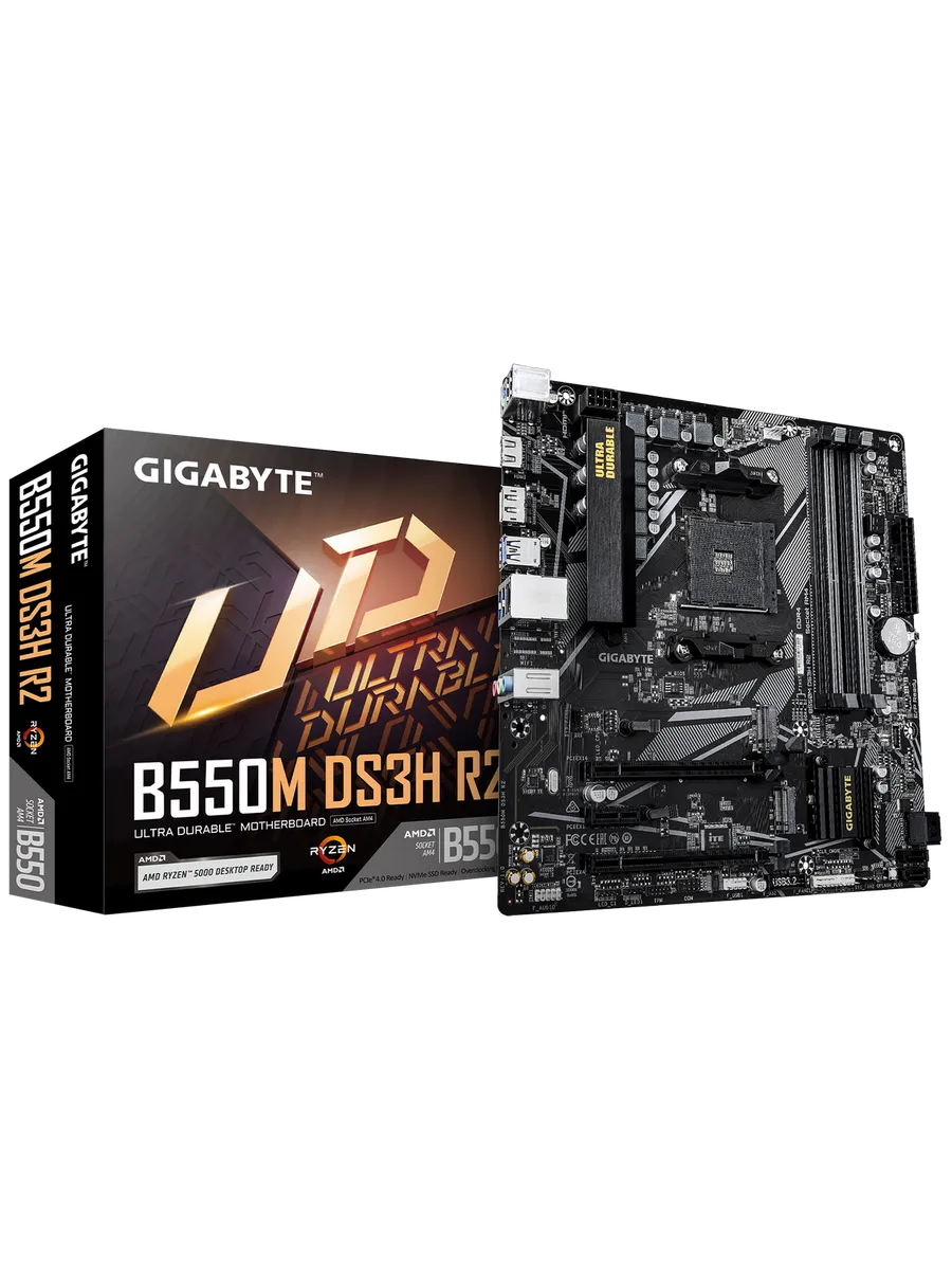 Материнская плата B550M DS3H R2 AM4 AMD B550 mATX RTL