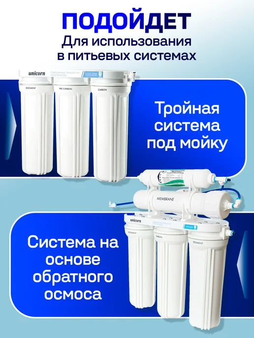 Unicorn Комплект картриджей для питьевых систем "Обезжелезнивание", вариант, фото 3