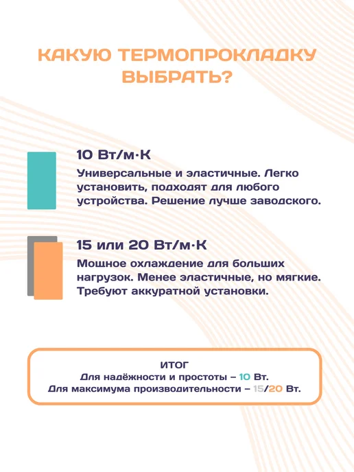 Термопрокладка для видеокарты, ноутбука 1.25мм 20w, 20 Вт, фото 7