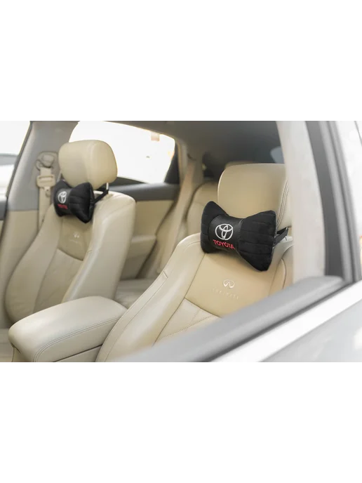 toyota Автоподушки под шею на подголовник - 2 шт, 2 шт, фото 3