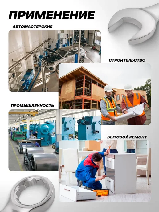 Rockforce Ключ комбинированный рожково-накидной 29 мм, серый, фото 2
