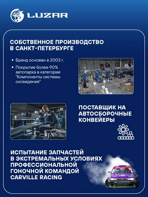 LUZAR Радиатор кондиц. для а м Peugeot 207 (06-) Citroen C3 (09-), вариант, фото 8