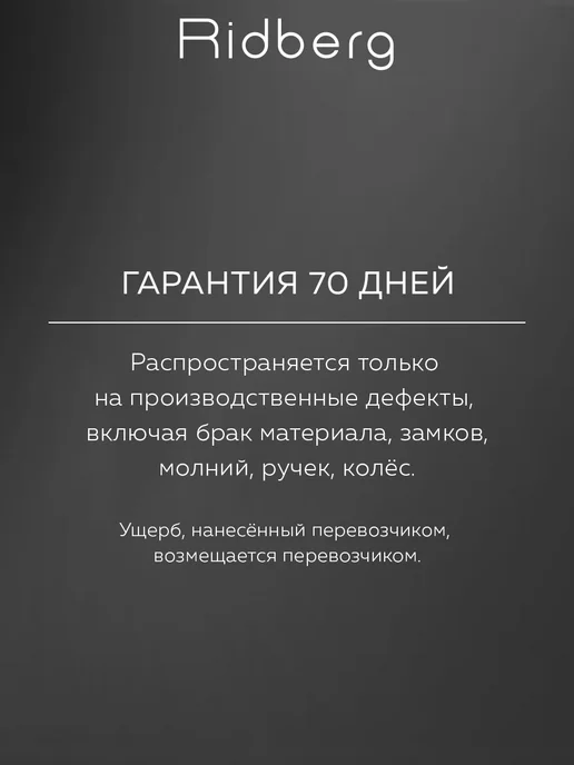 Ridberg Чемодан Sintera размер L, черный, фото 8
