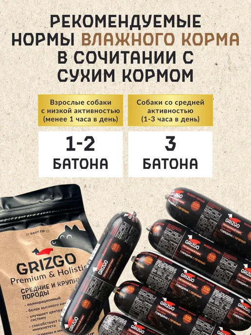 Сухой корм GRIZGO Superpremium для собак, индейка, ягненок, 1 кг, фото 6
