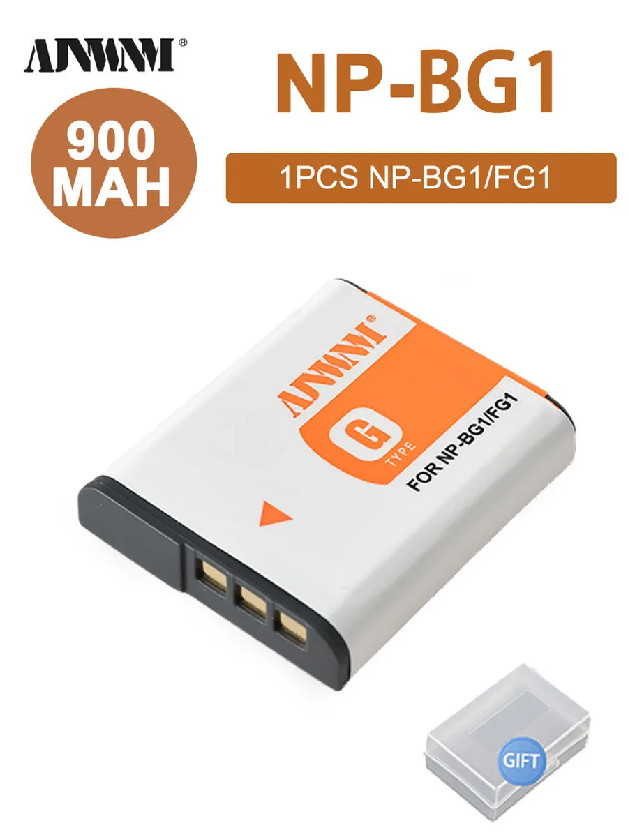 1 шт Аккумулятор для Sony NP-BG1 NP-FG1 900mAh