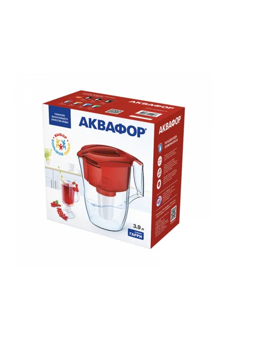 Аквафор Фильтр кувшин Гарри красный, 3,9 л, 300 л, фото 5