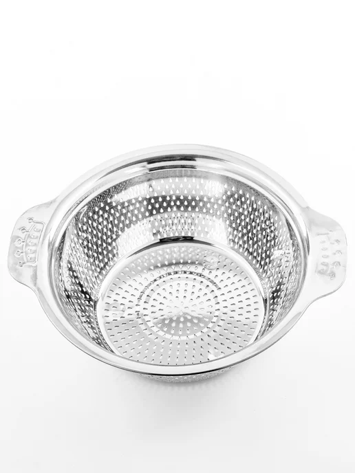 Дуршлаг металлический нержавеющая сталь 24 см - фото 12