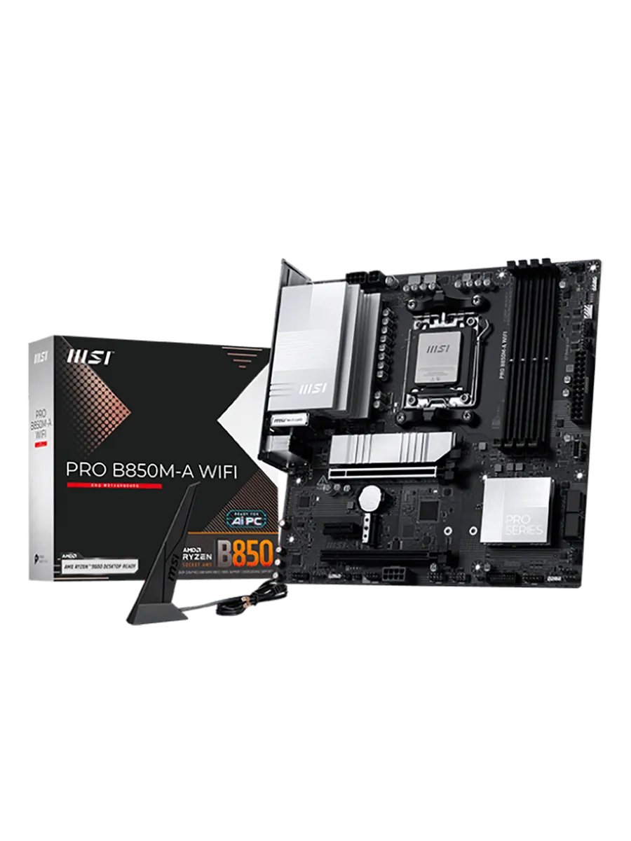 Материнская плата PRO B850M-A WIFI AM5 AMD B850 mATX RTL