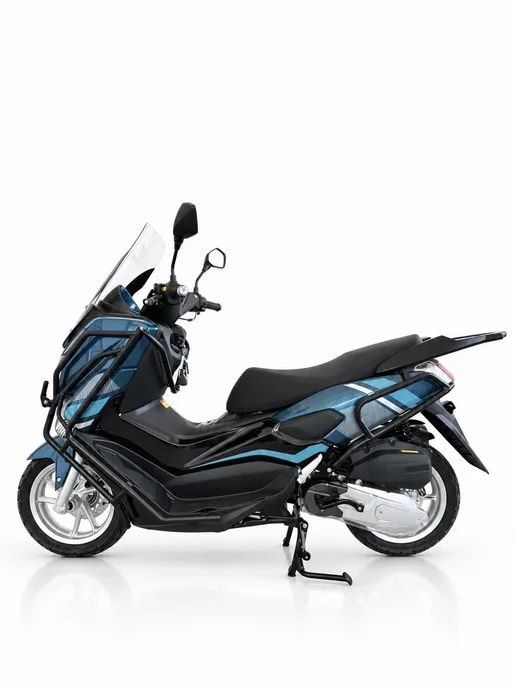 ТЕХНОМОТОРФ Скутер QUANTUM Grey 49 (170) см3, бензиновый, синий, фото 2