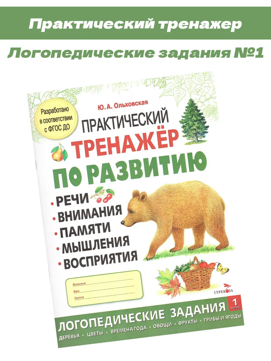 Практический тренажер по развитию Ольховская №1
