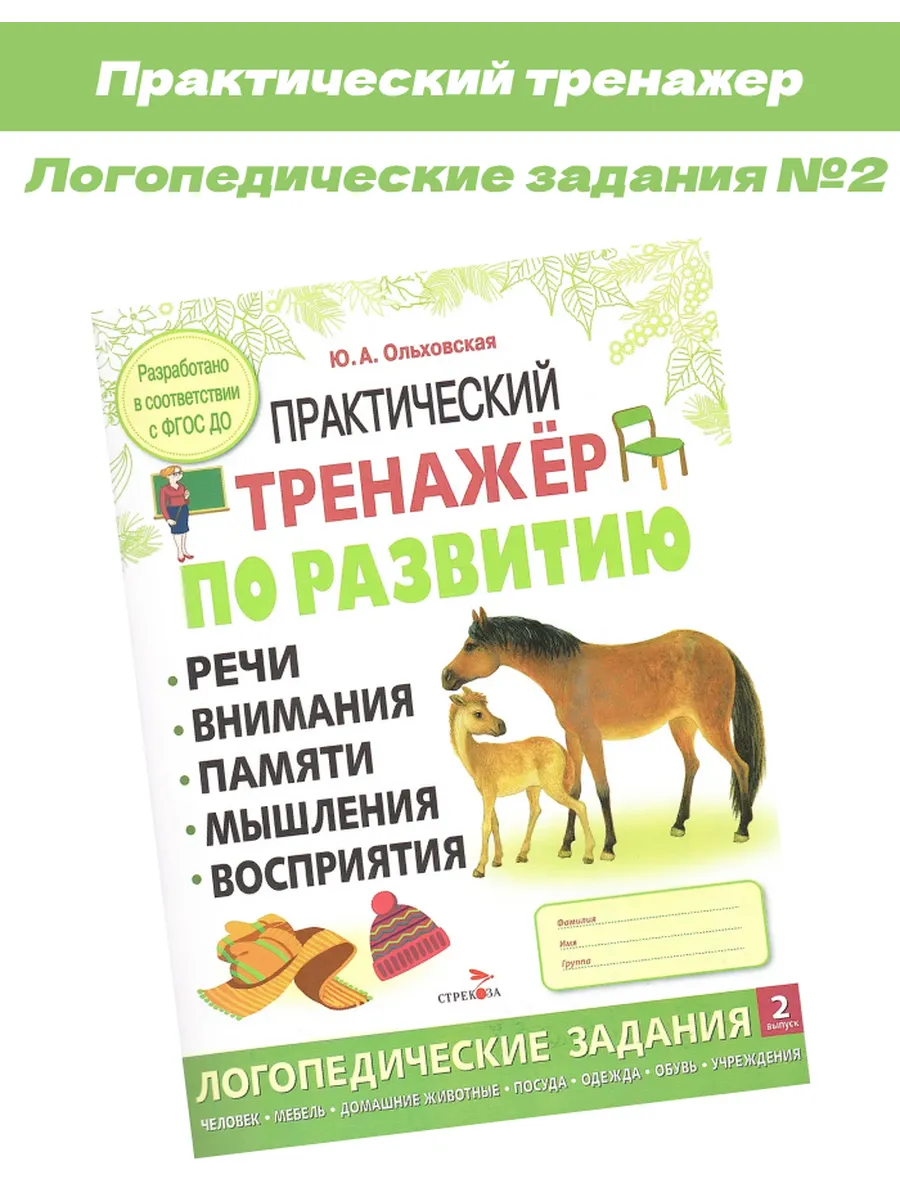 Практический тренажер по развитию Ольховская №2