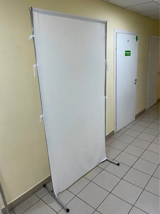 Gozhy Ширма белая медицинская универсальная 1 х 1.5 м, 1x1.5 м, 1,5 м, фото 3