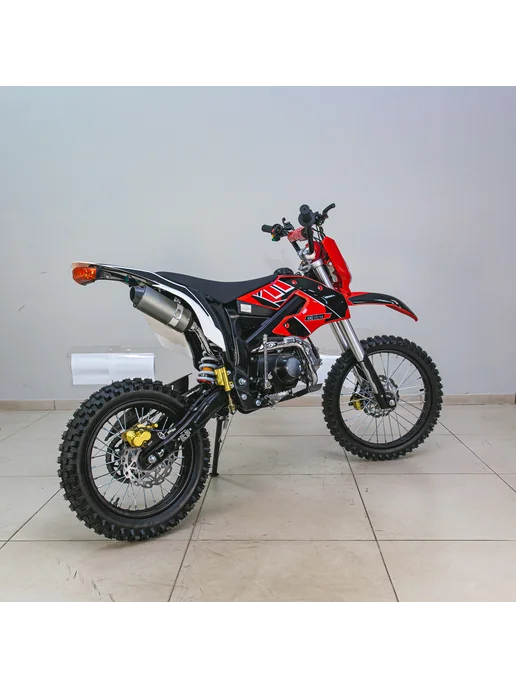 ТЕХНОМОТОРФ Питбайк VMC KXD 17 14 (125 см3) Green, красный, фото 6