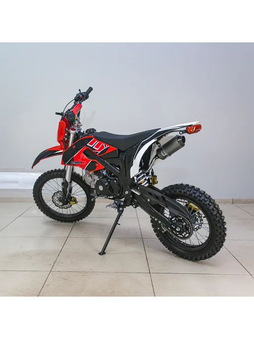 ТЕХНОМОТОРФ Питбайк VMC KXD 17 14 (125 см3) Green, красный, фото 8