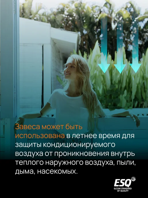 ESQ Тепловая завеса RS-0308 220В, белый, фото 3