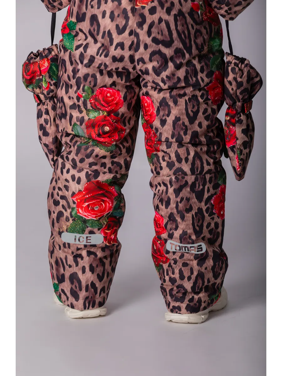 Зимний слитный комбинезон мембрана с натуральной опушкой