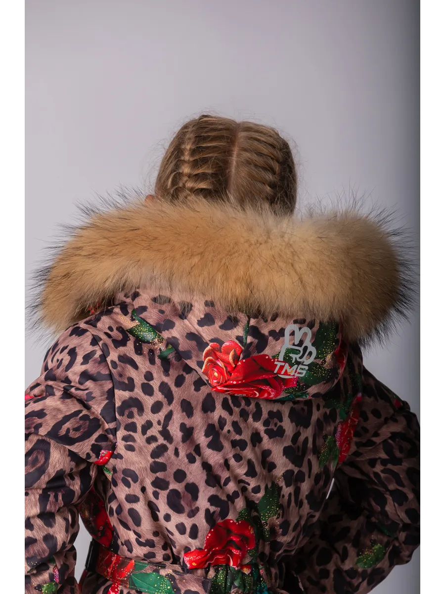 Зимний слитный комбинезон мембрана с натуральной опушкой