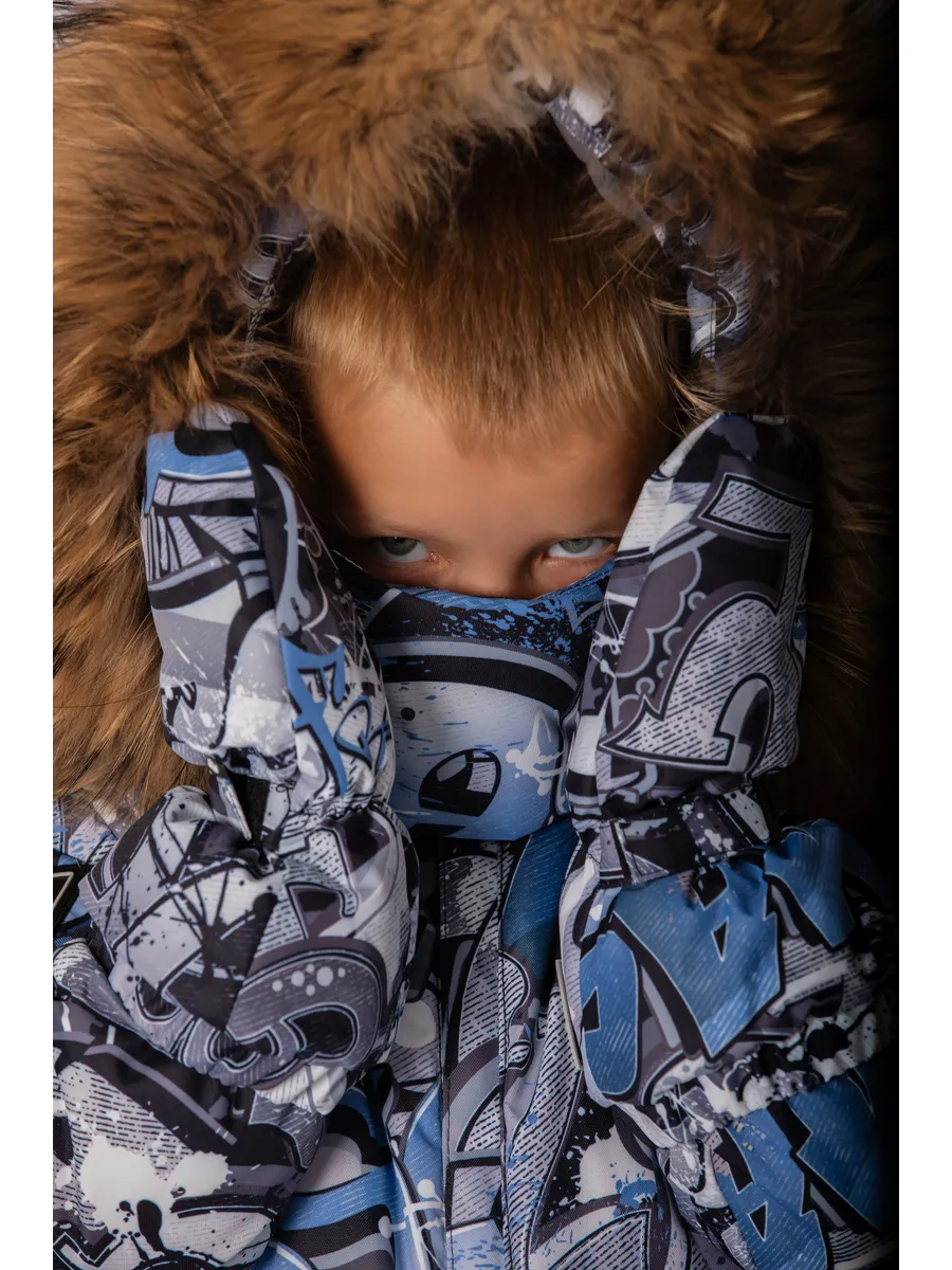 Зимний комбинезон мембрана с натуральной опушкой