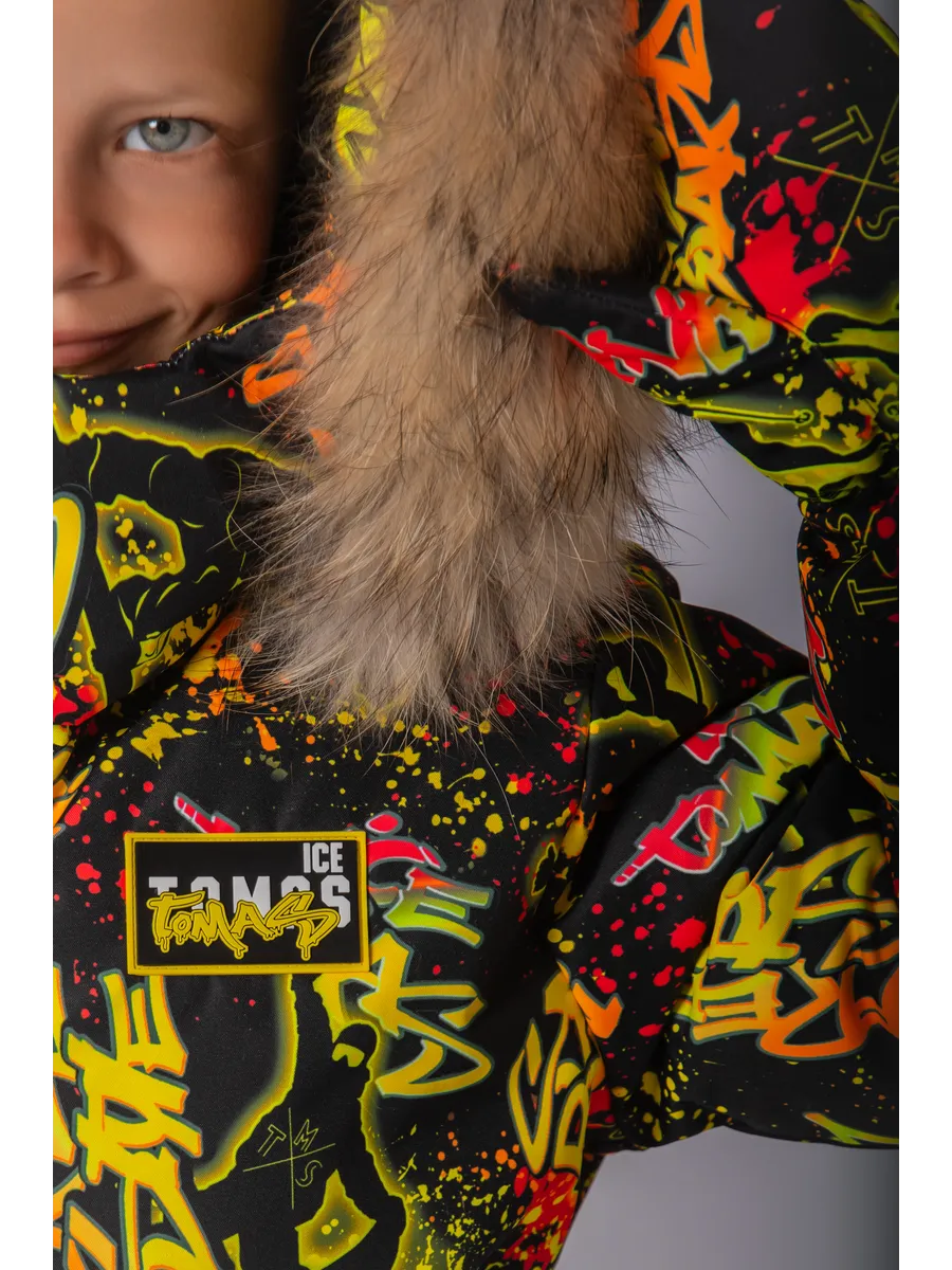 Зимний комбинезон мембрана с натуральной опушкой