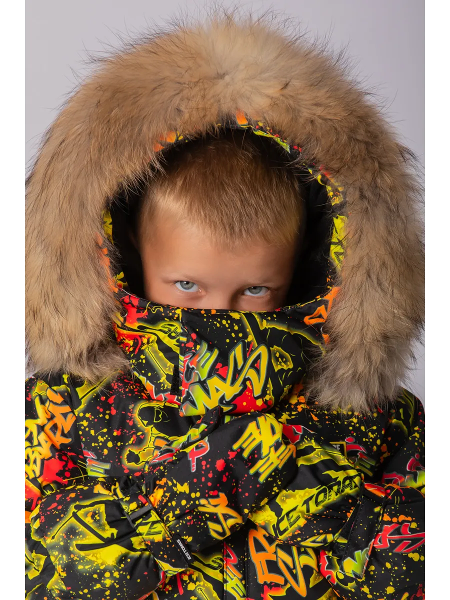 Зимний комбинезон мембрана с натуральной опушкой