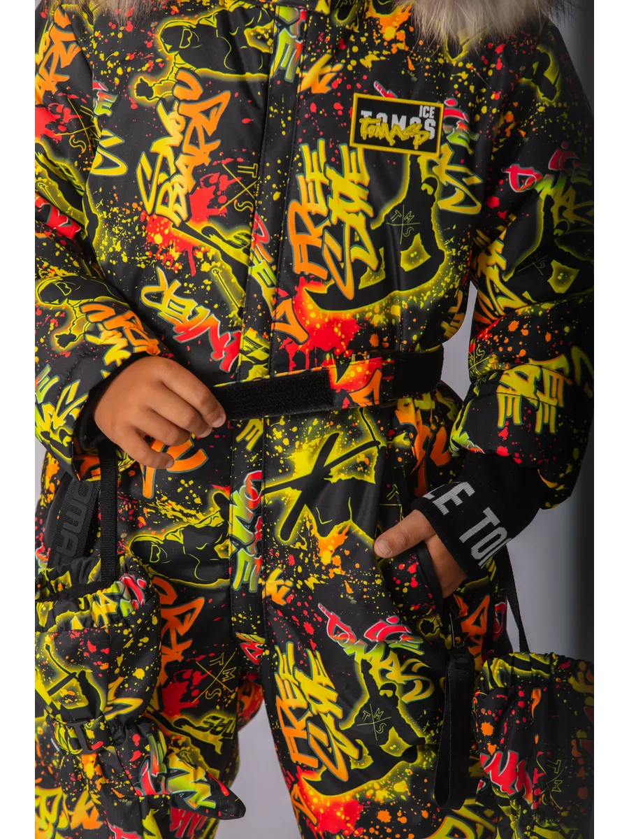 Зимний комбинезон мембрана с натуральной опушкой