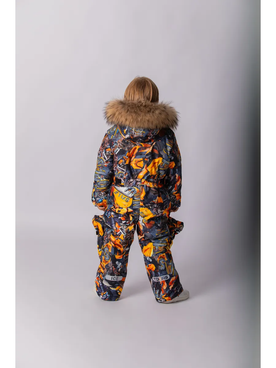 Зимний комбинезон мембранный с натуральной опушкой