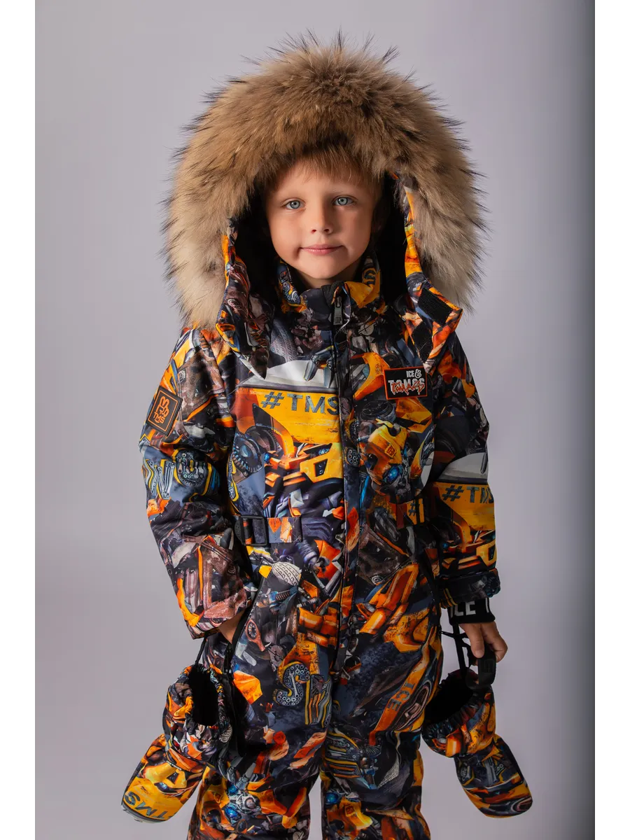 Зимний комбинезон мембранный с натуральной опушкой