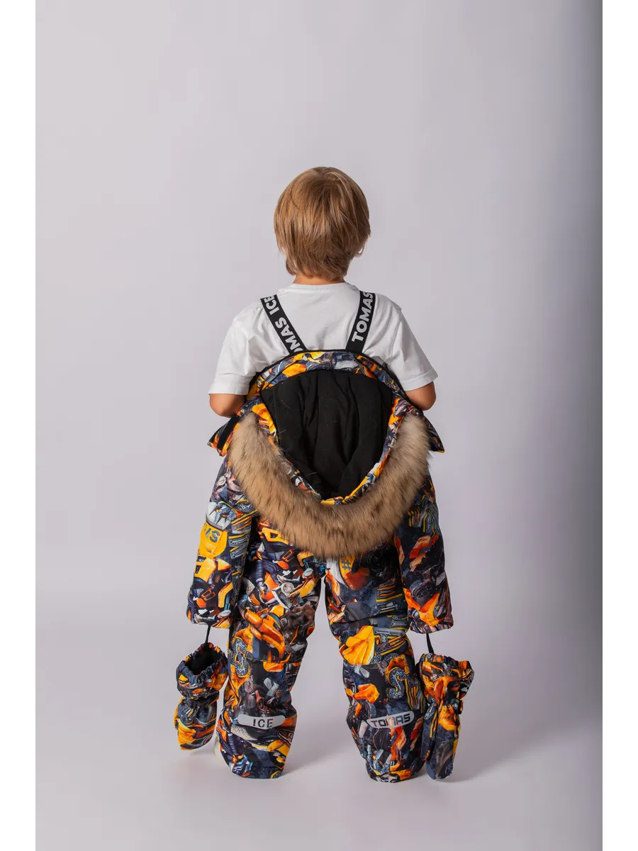 Зимний комбинезон мембранный с натуральной опушкой