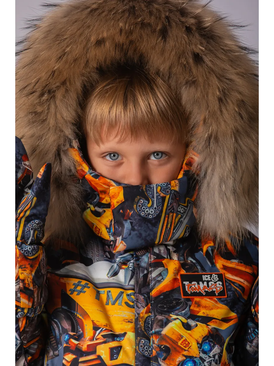 Зимний комбинезон мембранный с натуральной опушкой