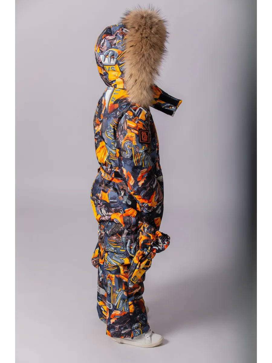 Зимний комбинезон мембранный с натуральной опушкой