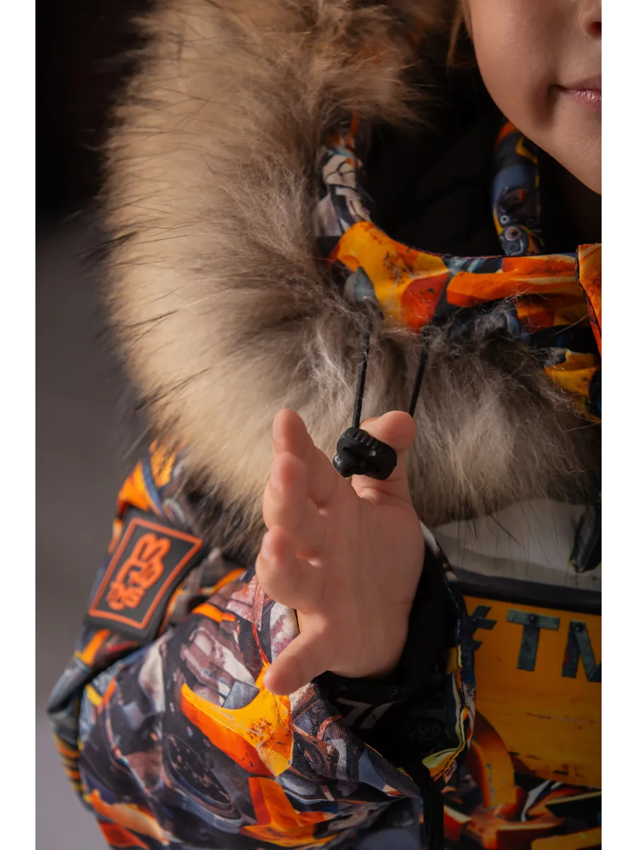 Зимний комбинезон мембранный с натуральной опушкой