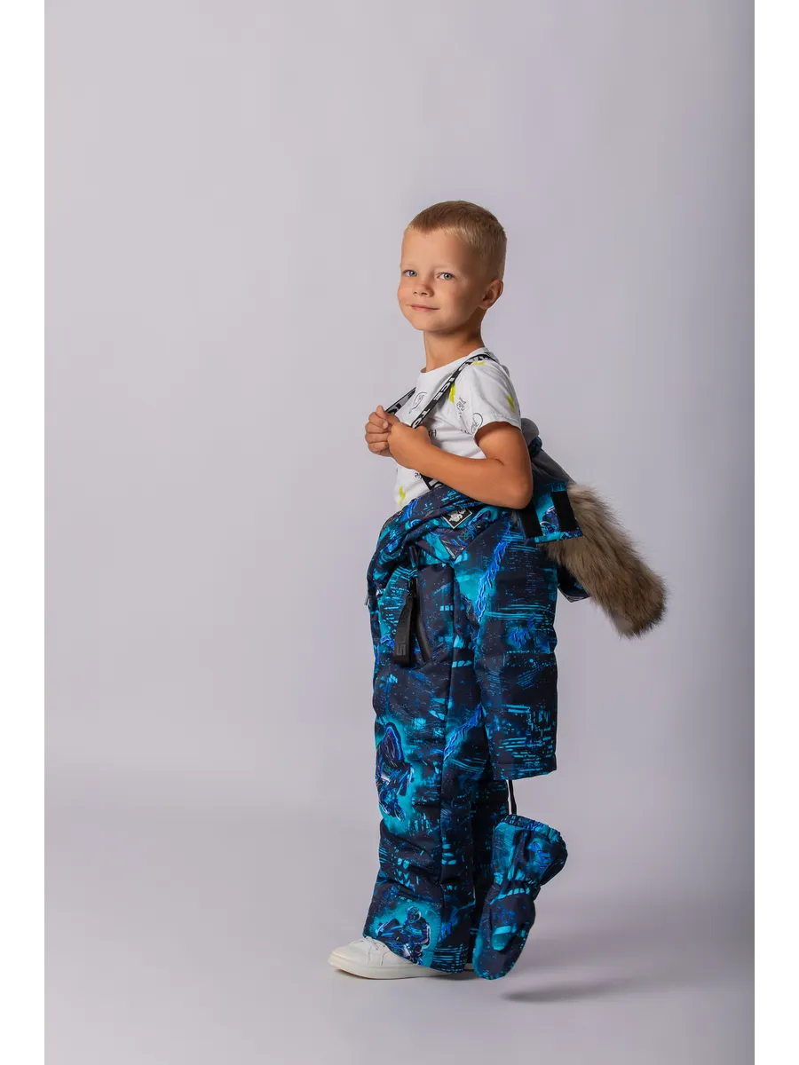 Зимний комбинезон мембрана с натуральной опушкой