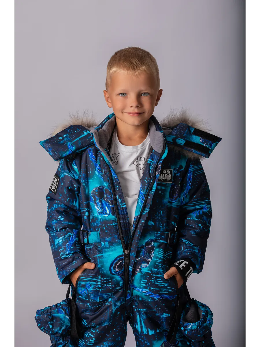 Зимний комбинезон мембрана с натуральной опушкой